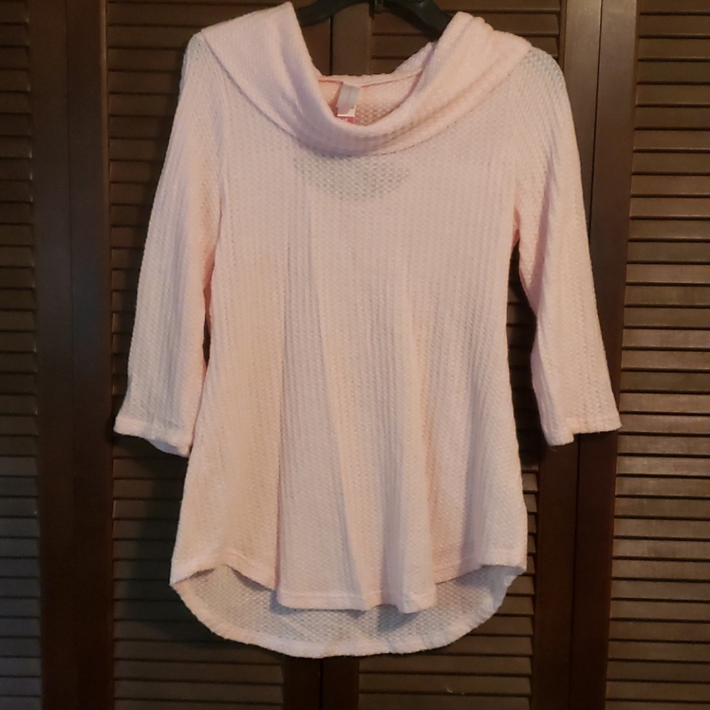 Pink sweater 3/4 sleeves